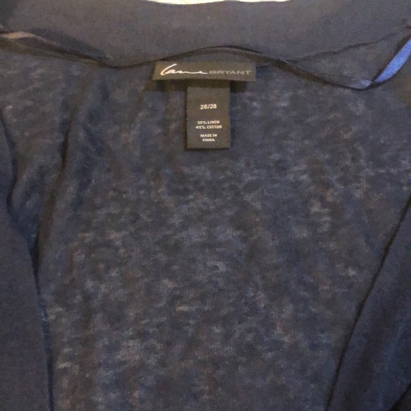 Lane Bryant/ Size 26/ Navy & White Striped Swing Dress with matching Navy Shrug - Picture 16 of 16